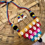 Boho Tribal Cowrie Shell Necklace & Earring Set - Image 3