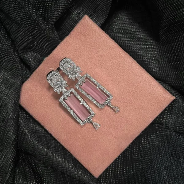 Blush Radiance Drop Earrings