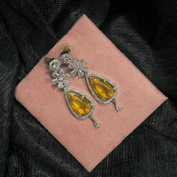 Emerald Bloom Teardrop Earrings