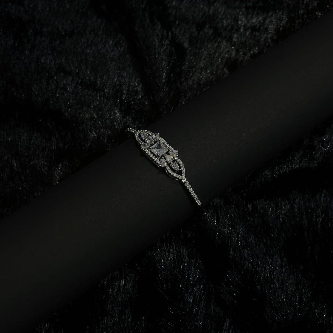 Midnight Allure Stone-Studded Bracelet Midnight Allure Stone-Studded Bracelet - Image 1