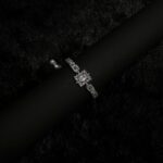 Midnight Radiance – Silver Cubic Zirconia Bracelet