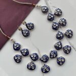 Regal Blossom – Traditional Red Meenakari Necklace Set - Image 3