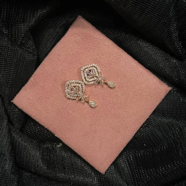 Starlit Diamond Drop Earrings