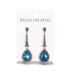 Alloy Earrings For Women With Geometric Pattern And Electroplating Treatment