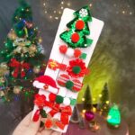 Cute Heart Shape Bow Knot Cloth Metal Hair Clip – Sequin Love & Festive 10-Piece Set