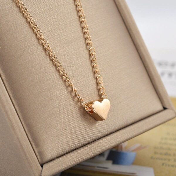 Golden Minimal Heart Necklace