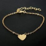Golden Minimal Heart Necklace - Image 2