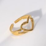 Golden Heart Open Ring